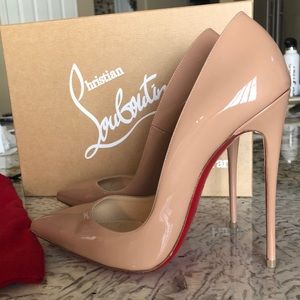 Louboutin So Kate nude pumps heels